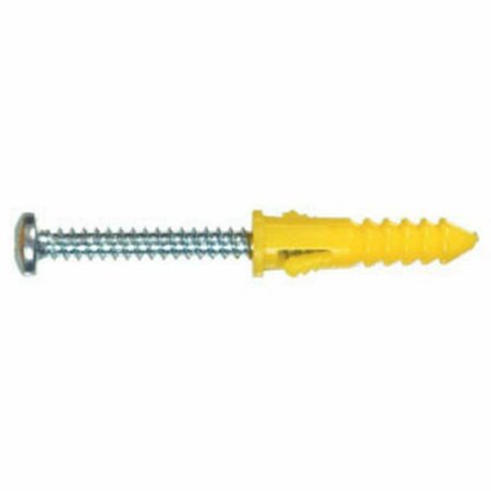 TOTALTURF 41822 1.44 x 2.69 in. 12-14-16 Ribbed Plastic Anchors With Screws TO3237177